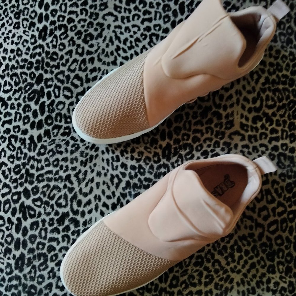 Peach sneakers